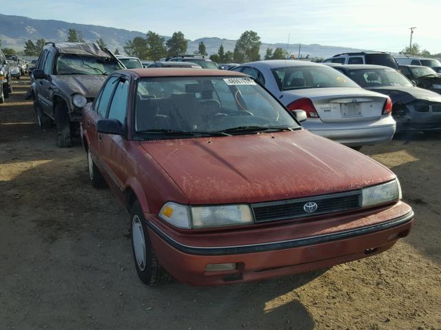 1NXAE94A6MZ197666 - 1991 TOYOTA COROLLA DL MAROON photo 1