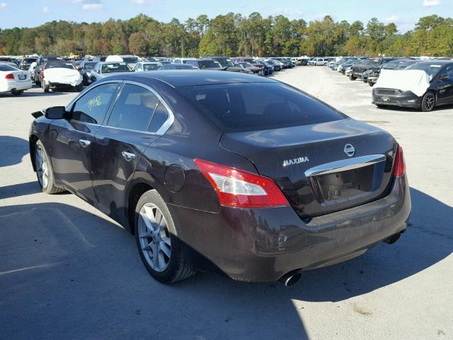 1N4AA5AP1AC859582 - 2010 NISSAN MAXIMA S MAROON photo 3