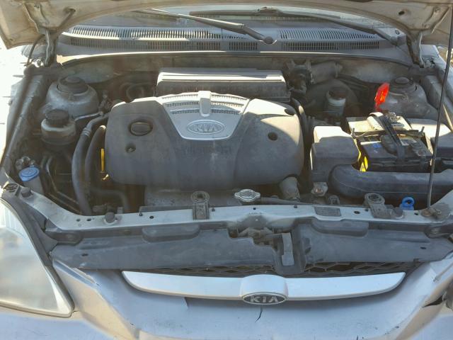 KNADC125556361524 - 2005 KIA RIO SILVER photo 7