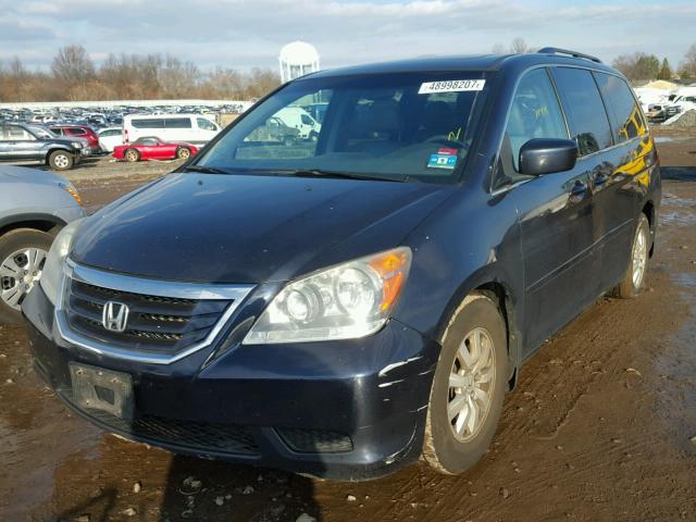 5FNRL38718B067477 - 2008 HONDA ODYSSEY EX BLUE photo 2