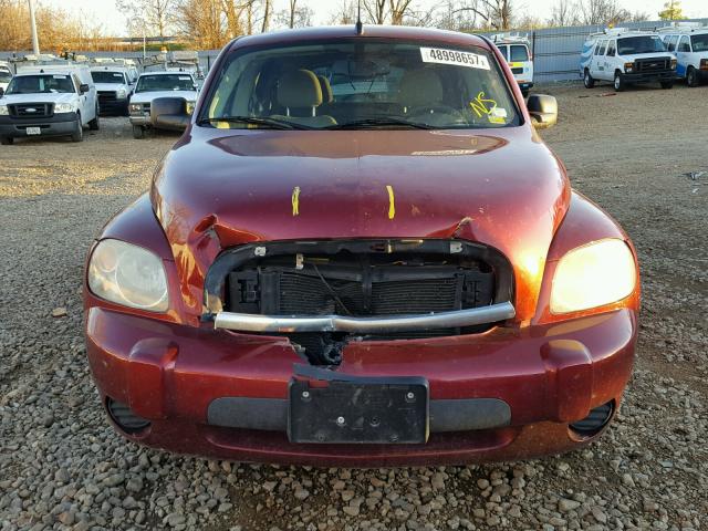 3GNCA13D28S711600 - 2008 CHEVROLET HHR LS MAROON photo 9
