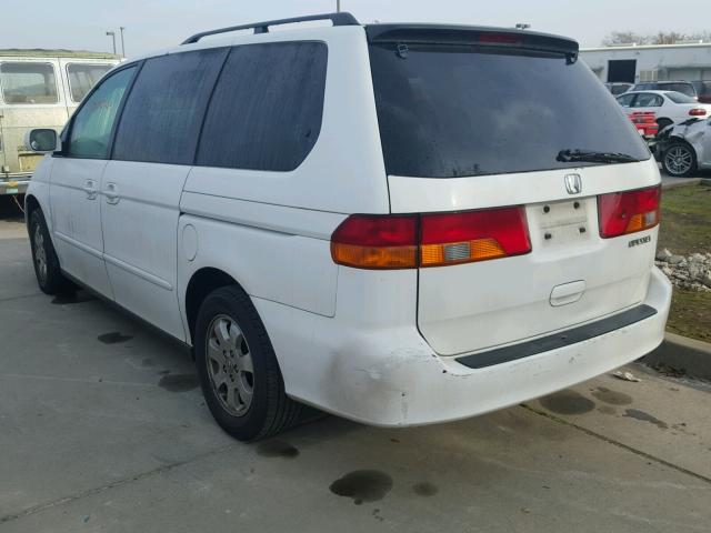 5FNRL18914B114491 - 2004 HONDA ODYSSEY EX WHITE photo 3