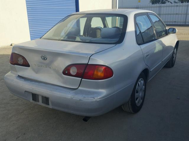 2T1BR12E22C522618 - 2002 TOYOTA COROLLA CE SILVER photo 4