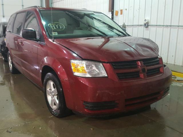 2D4RN3D1XAR455316 - 2010 DODGE GRAND CARA MAROON photo 1