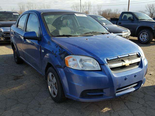 KL1TD56648B042074 - 2008 CHEVROLET AVEO BASE BLUE photo 1