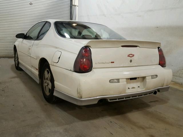 2G1WX15K439246509 - 2003 CHEVROLET MONTE CARL WHITE photo 3