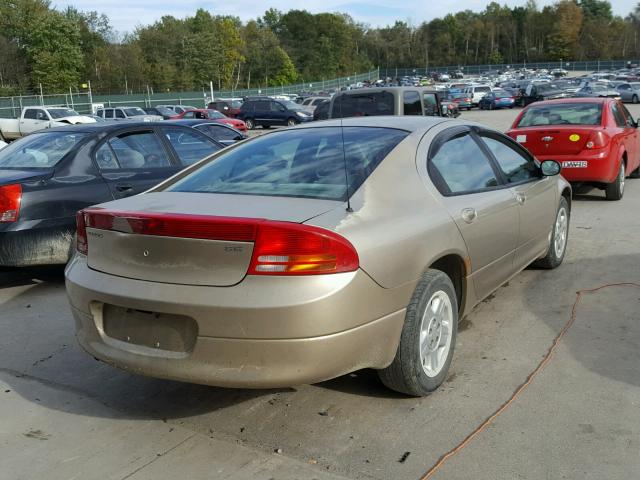 2B3HD46R24H679129 - 2004 DODGE INTREPID S ოქროსფერი ფოტო 4