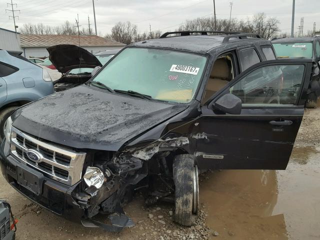 1FMCU93198KC23739 - 2008 FORD ESCAPE XLT BLACK photo 2