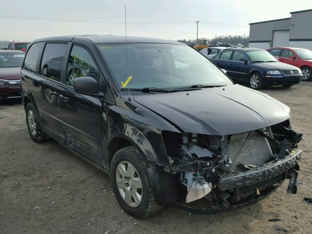 2D4RN4DEXAR385681 - 2010 DODGE GRAND CARA BLACK photo 1