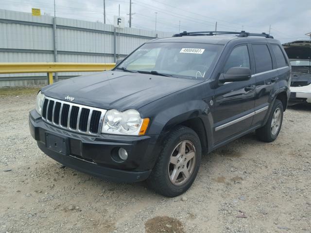 1J4HR58N35C546006 - 2005 JEEP GRAND CHER BLACK photo 2