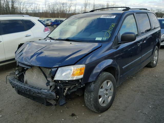 1D8HN44HX8B140456 - 2008 DODGE GRAND CARA BLUE photo 2