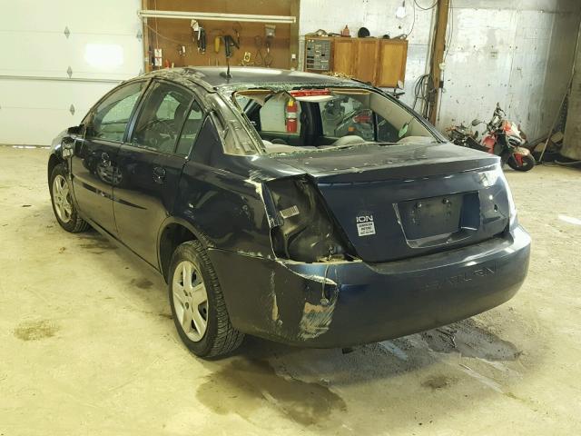 1G8AJ55F67Z152523 - 2007 SATURN ION LEVEL BLUE photo 3