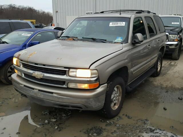 1GNEK13Z22J142273 - 2002 CHEVROLET TAHOE K150 TAN photo 2