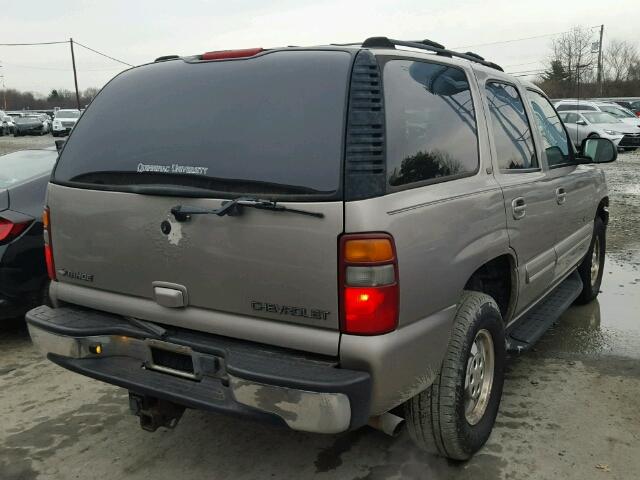 1GNEK13Z22J142273 - 2002 CHEVROLET TAHOE K150 TAN photo 4