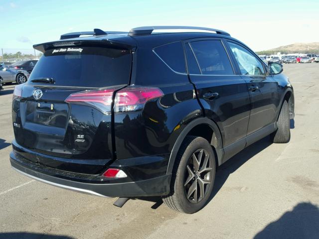 2T3JFREV2HW644232 - 2017 TOYOTA RAV4 SE BLACK photo 4