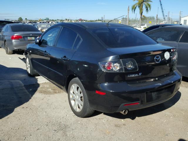 JM1BK12FX81824488 - 2008 MAZDA 3 I BLACK photo 3