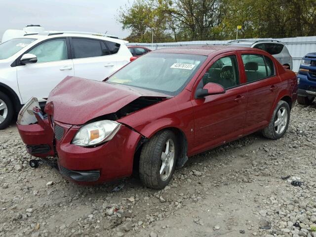 1G2AL55F377264082 - 2007 PONTIAC G5 SE RED photo 2