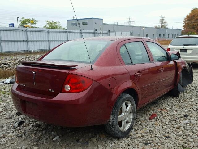 1G2AL55F377264082 - 2007 PONTIAC G5 SE RED photo 4