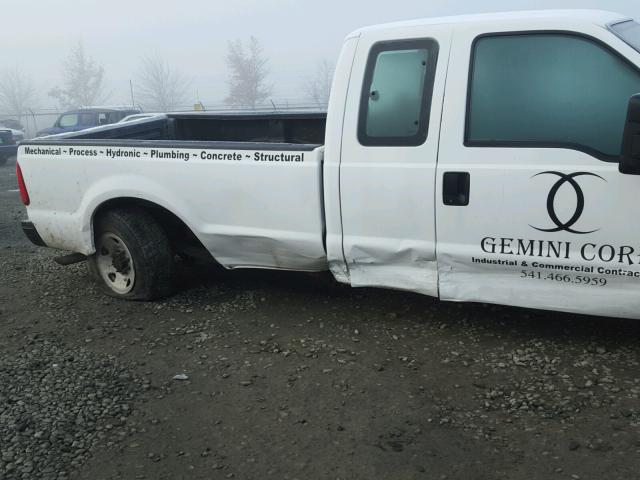 1FTSX20538EB07053 - 2008 FORD F250 SUPER WHITE photo 9