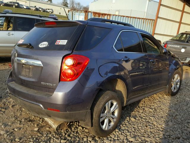 2GNALDEKXD6346039 - 2013 CHEVROLET EQUINOX LT BLUE photo 4