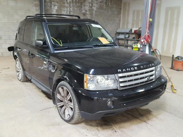 SALSH23478A143084 - 2008 LAND ROVER RANGE ROVE BLACK photo 1