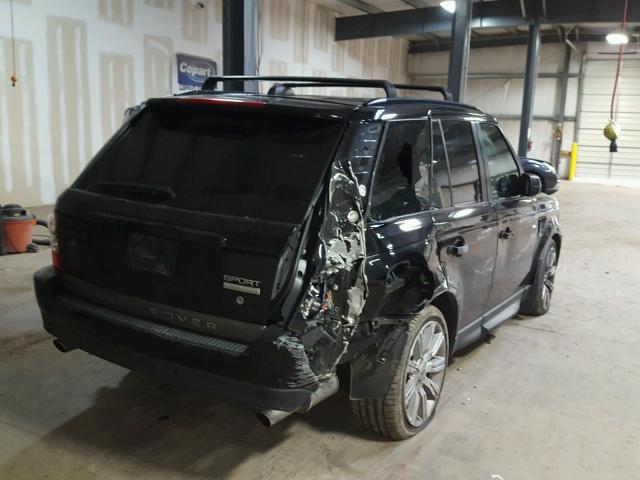 SALSH23478A143084 - 2008 LAND ROVER RANGE ROVE BLACK photo 4