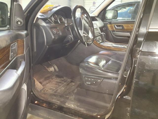 SALSH23478A143084 - 2008 LAND ROVER RANGE ROVE BLACK photo 5