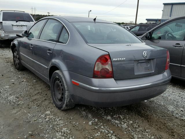 WVWAD63B15E090973 - 2005 VOLKSWAGEN PASSAT GLS GRAY photo 3