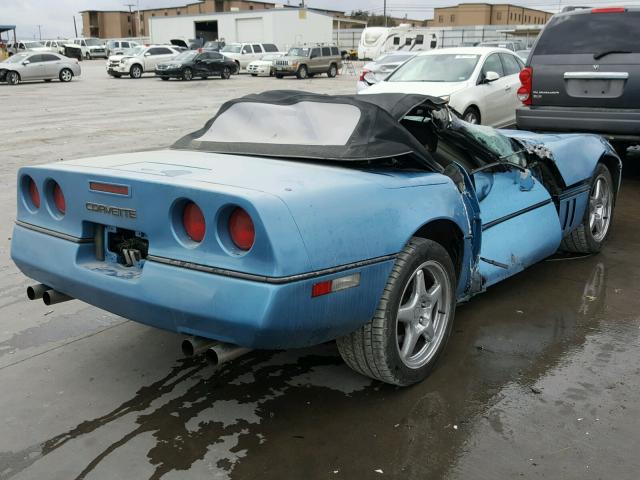 1G1YY3183J5110815 - 1988 CHEVROLET CORVETTE BLUE photo 4