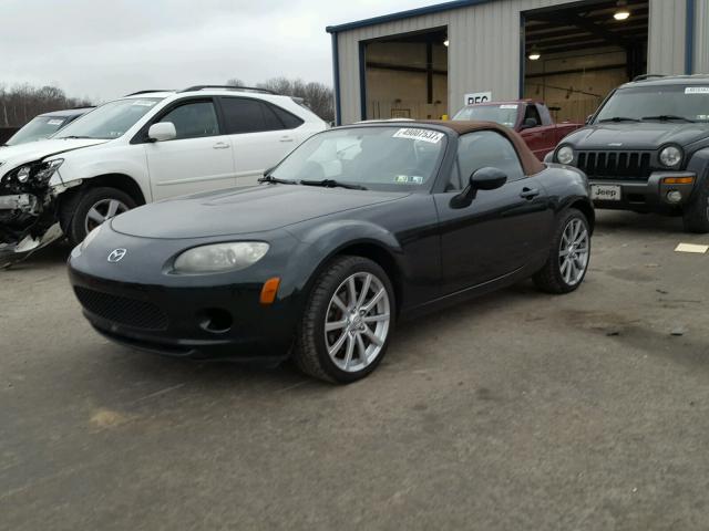 JM1NC25F470123848 - 2007 MAZDA MX-5 MIATA GREEN photo 2