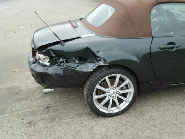 JM1NC25F470123848 - 2007 MAZDA MX-5 MIATA GREEN photo 9