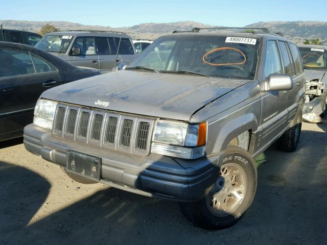 1J4GZ78Y8VC630128 - 1997 JEEP GRAND CHER TAN photo 2