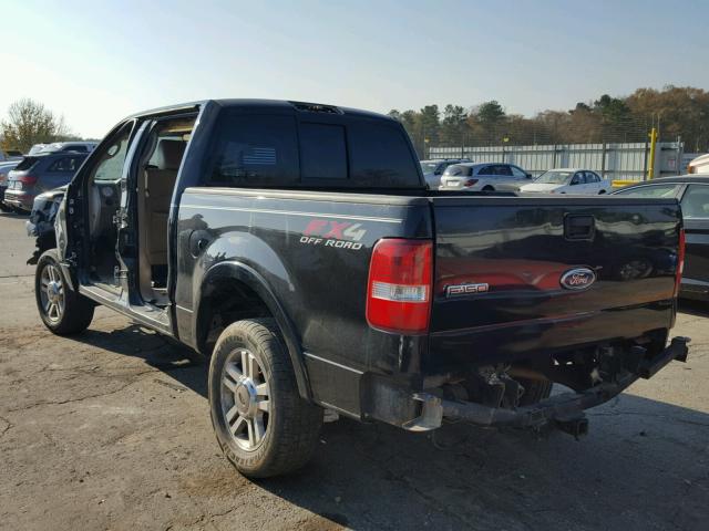 1FTPW14525KC35696 - 2005 FORD F150 SUPER BLACK photo 3