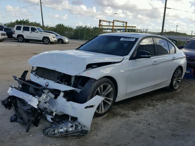 WBA3C1G53DNR49401 - 2013 BMW 328 I SULE WHITE photo 2