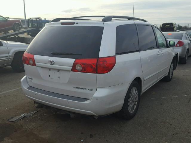 5TDZK22C27S062608 - 2007 TOYOTA SIENNA XLE WHITE photo 4