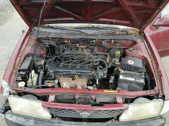 1N4AB41D2WC714037 - 1998 NISSAN SENTRA E MAROON photo 7