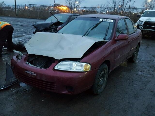 3N1CB51D23L787551 - 2003 NISSAN SENTRA XE BURGUNDY photo 2