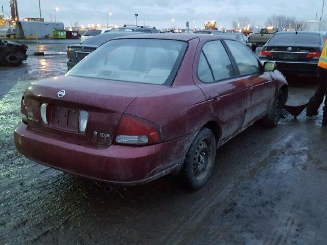 3N1CB51D23L787551 - 2003 NISSAN SENTRA XE BURGUNDY photo 4