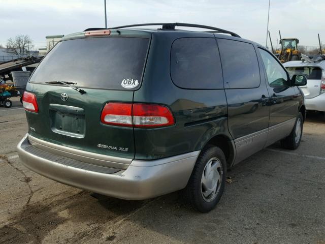 4T3ZF13C32U439256 - 2002 TOYOTA SIENNA LE GREEN photo 4