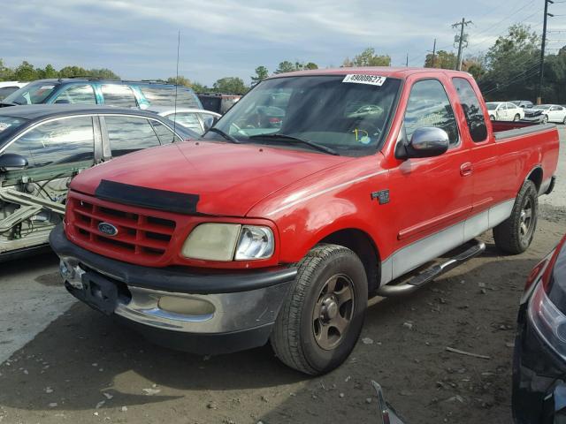 1FTRX17L62NA30134 - 2002 FORD F150 RED photo 2