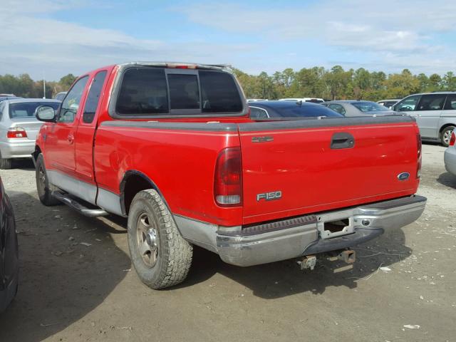 1FTRX17L62NA30134 - 2002 FORD F150 RED photo 3