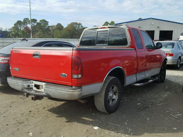 1FTRX17L62NA30134 - 2002 FORD F150 RED photo 4