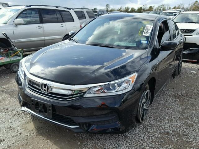 1HGCR2F38GA222386 - 2016 HONDA ACCORD LX BLACK photo 2