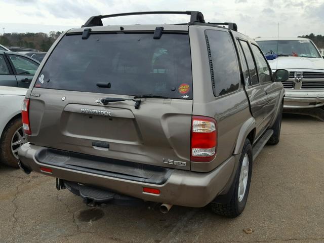 JN8DR09X41W570027 - 2001 NISSAN PATHFINDER TAN photo 4