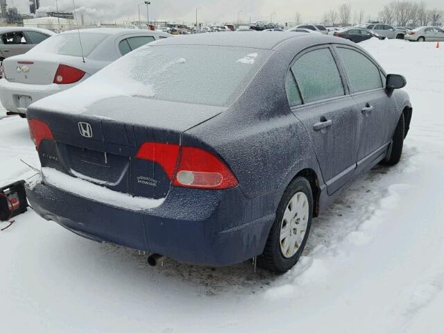 2HGFA15246H005909 - 2006 HONDA CIVIC DX BLUE photo 4