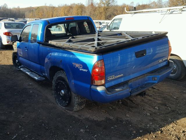 5TEUU42NX6Z188606 - 2006 TOYOTA TACOMA ACC BLUE photo 3