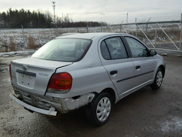 JTDBT123030284909 - 2003 TOYOTA ECHO SILVER photo 4