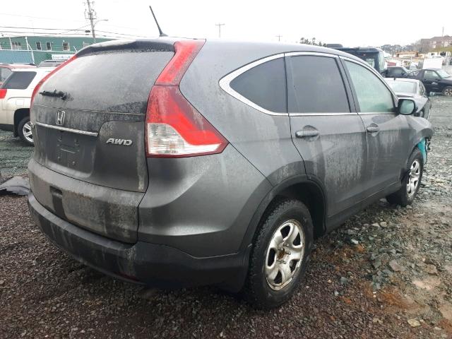 2HKRM4H55EH130966 - 2014 HONDA CR-V EX GRAY photo 4