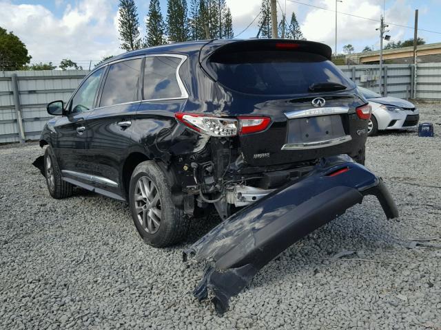 5N1AL0MN8EC544281 - 2014 INFINITI QX60 BLACK photo 3