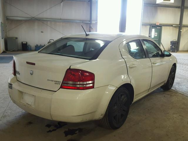 1B3CC4FB5AN174673 - 2010 DODGE AVENGER SX WHITE photo 4